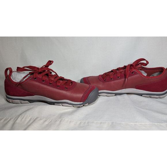 Keen Womens Hush Lea CNX Suede Leather Lace Up Sneakers Sz 8.5 Bike Red - Picture 7 of 8